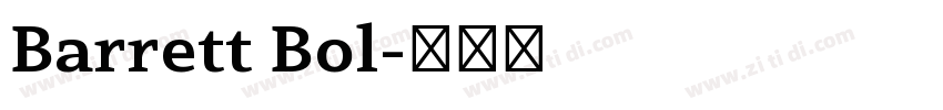 Barrett Bol字体转换